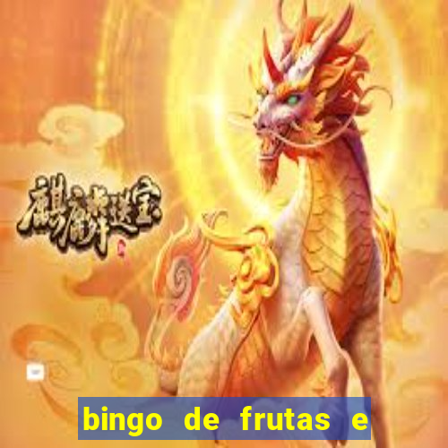 bingo de frutas e legumes para imprimir