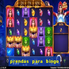 prendas para bingo de natal