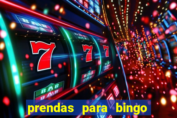 prendas para bingo de natal