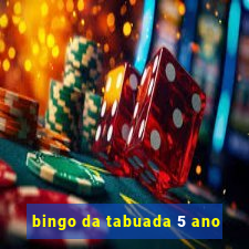 bingo da tabuada 5 ano